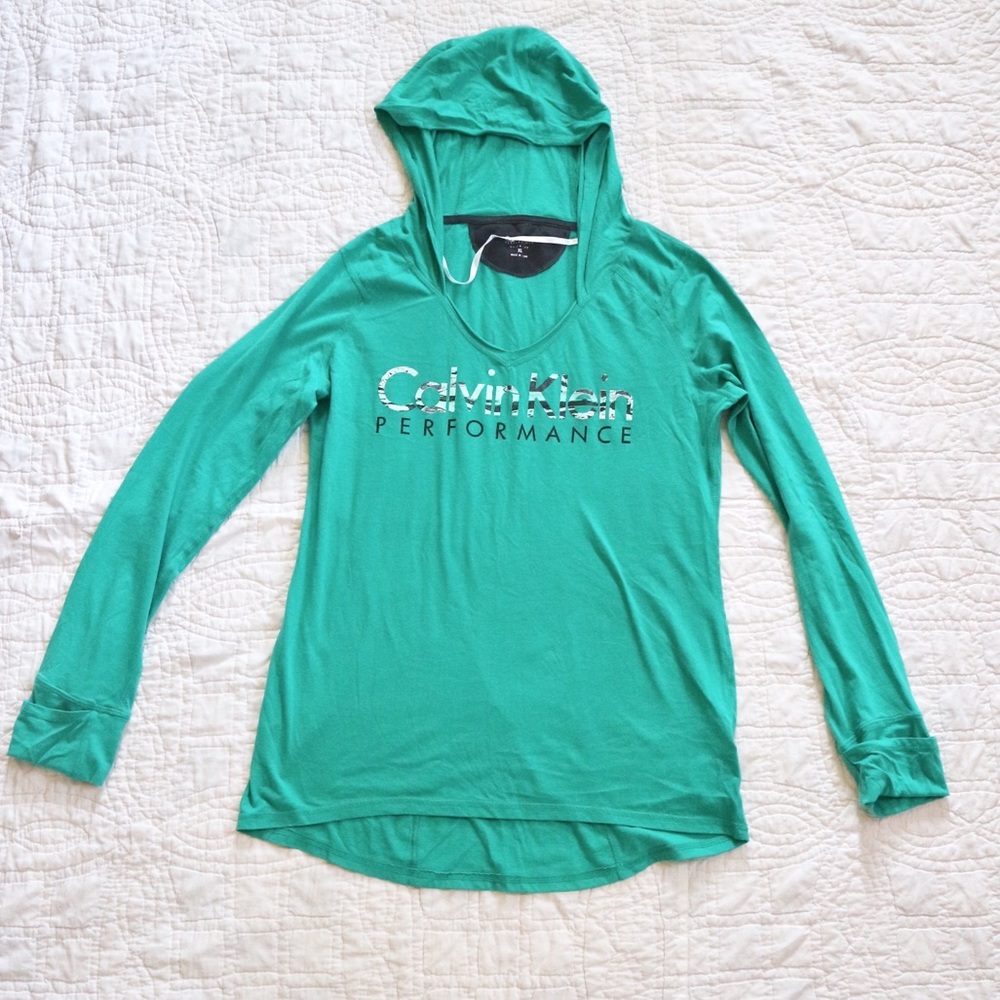 Calvin Klein Performance Hooded Long-sleeve Tee